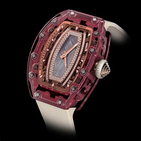 richard mille ladies pink sapphire diamond pave lip|richard mille sapphire watch.